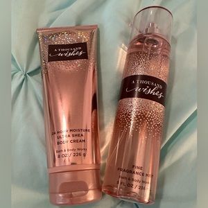 Bath & Body Works A Thousand Wishes Body Cream and Fragrance Mist